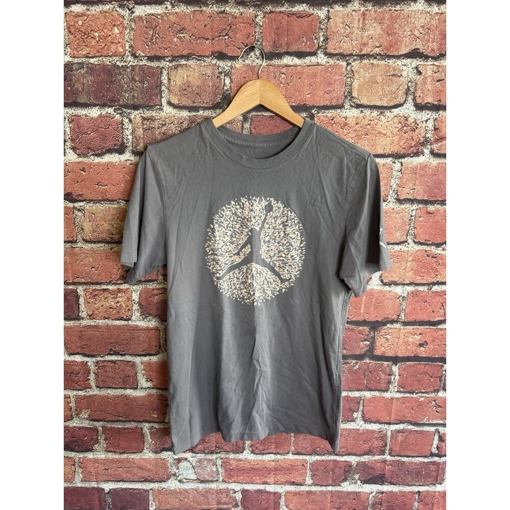 Jordan Men’s Gray Short Sleeve Graphic T-shirt Jumpman Size Small
